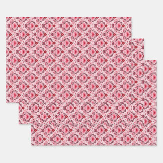 Valentijnsdag Inpakpapier Plat Vel Set van 3