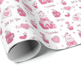 Valentijnsdag Inpakpapier – Romantische Liefdesges