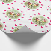 Valentijnsdag Inpakpapier Vogel Vintage (Hoek)