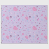Valentijnsdag inpakpapier vol harten (Vlak)