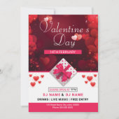 Valentijnsdag Invitation Flyer Kaart (Voorkant)