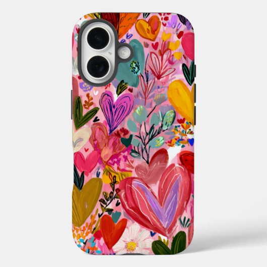 Valentijnsdag iPhone 16 Hoesje | Romantisch (Achterkant)