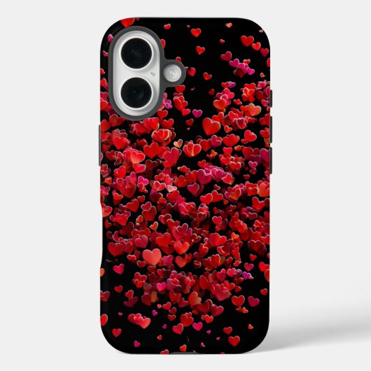 Valentijnsdag iPhone 16 Stevige Hoes | Romantisch (Achterkant)
