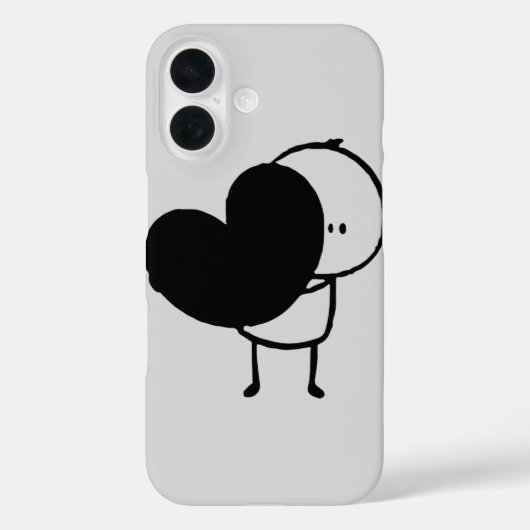 Valentijnsdag iPhone Hoesje – Romantisch Hart (Achterkant)