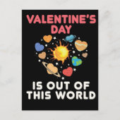 Valentijnsdag is uit deze wereld briefkaart (Voorkant)