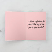 Valentijnsdag is voor koppels. feestdagen kaart (Binnen)