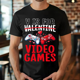 Valentijnsdag is voor Videogames Grappig Gamer Cad T-shirt