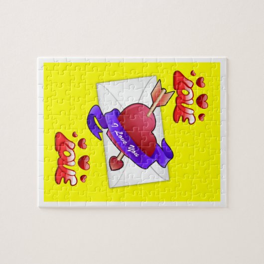 Valentijnsdag Jigzaag Puzzle Legpuzzel (Horizontaal)