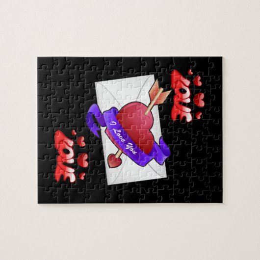 Valentijnsdag Jigzaag Puzzle Legpuzzel (Horizontaal)
