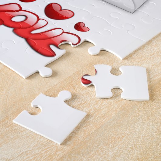 Valentijnsdag Jigzaag Puzzle Legpuzzel (Zijkant)