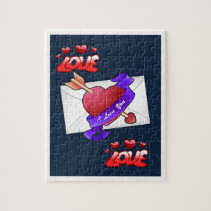 Valentijnsdag Jigzaag Puzzle Legpuzzel