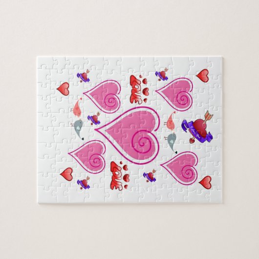 Valentijnsdag Jigzaag Puzzle Legpuzzel (Horizontaal)