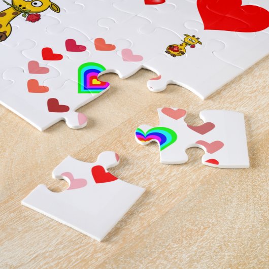 Valentijnsdag Jigzaag Puzzle Legpuzzel (Zijkant)