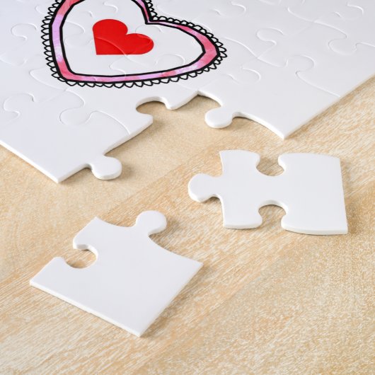Valentijnsdag Jigzaag Puzzle Legpuzzel (Zijkant)