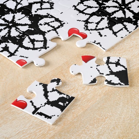 Valentijnsdag Jigzaag Puzzle Legpuzzel (Zijkant)
