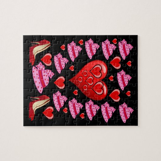 Valentijnsdag Jigzaag Puzzle Legpuzzel (Horizontaal)
