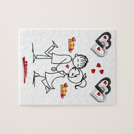 Valentijnsdag Jigzaag Puzzle Legpuzzel (Horizontaal)