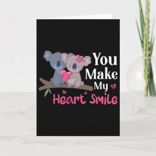 Valentijnsdag Jij laat mijn hart glimlachen Koala Kaart