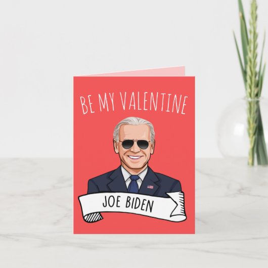 Valentijnsdag Joe Biden Kaart (Voorkant)