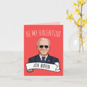 Valentijnsdag Joe Biden Kaart (Gele Bloem)