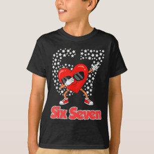 Valentijnsdag jongens kinderen meisjes harten dabb t-shirt