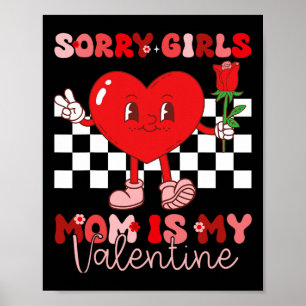 Valentijnsdag Jongens Kinderen Sorry Meisjes Mama  Poster
