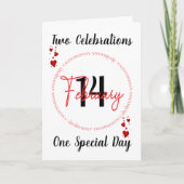 Valentijnsdag Jubileum Card Feestdagen Kaart (Voorkant)