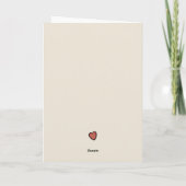 Valentijnsdag Jubileum Schattige Fun Doodle Gevouw Kaart (Achterkant)