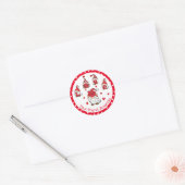 Valentijnsdag|Jubileum|Verjaardag "Love U" Ronde Sticker (Envelop)