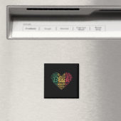 Valentijnsdag Juneteenth Black History Month Pro Magneet (Insitu (Vaatwasser))