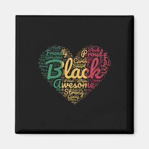 Valentijnsdag Juneteenth Black History Month Pro Magneet