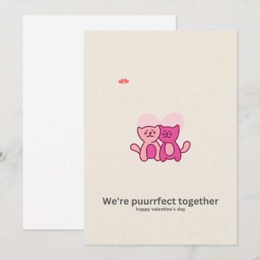 Valentijnsdag kaart (Voorkant / Achterkant)