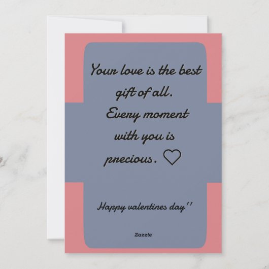 Valentijnsdag Kaart (Achterkant)