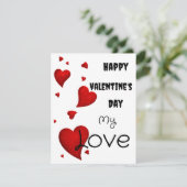 Valentijnsdag  kaart (Staand voorkant)