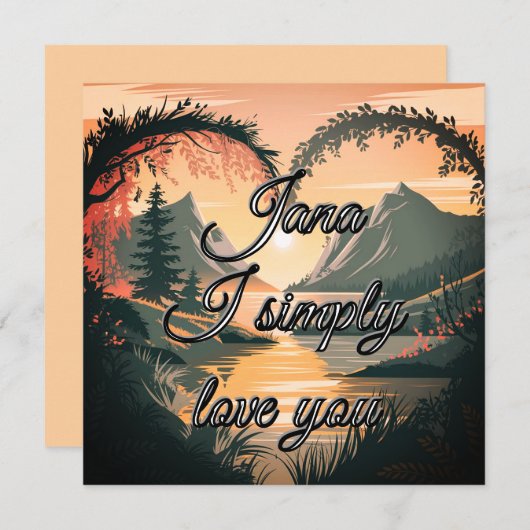 Valentijnsdag Kaart (Voorkant / Achterkant)