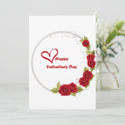 Valentijnsdag kaart (Staand voorkant)