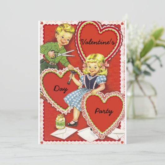  Valentijnsdag Kaart (Staand voorkant)