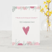 Valentijnsdag kaart (Gele Bloem)