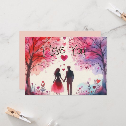 Valentijnsdag Kaart 02 (Voorkant / Achterkant in situ)