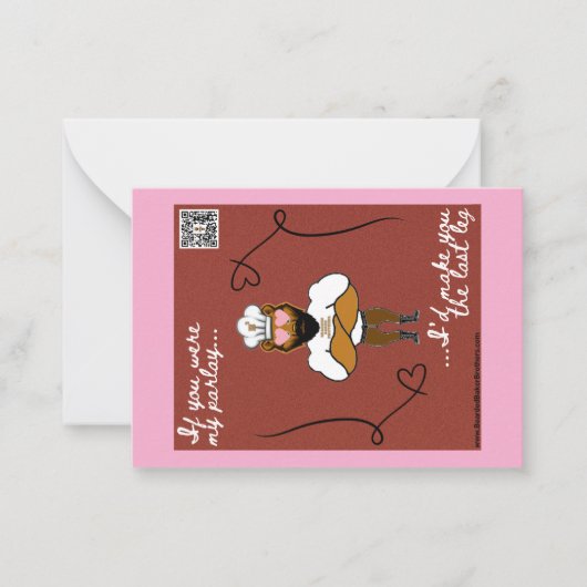 Valentijnsdag Kaart #3 Notitiekaartje (Voorkant)