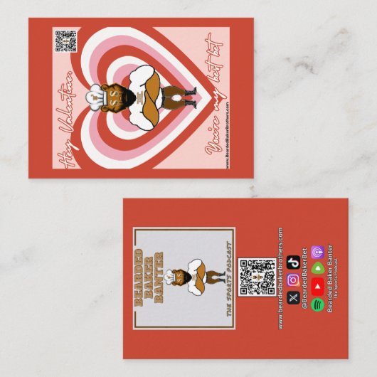 Valentijnsdag Kaart #5 Notitiekaartje (Voorkant / Achterkant)