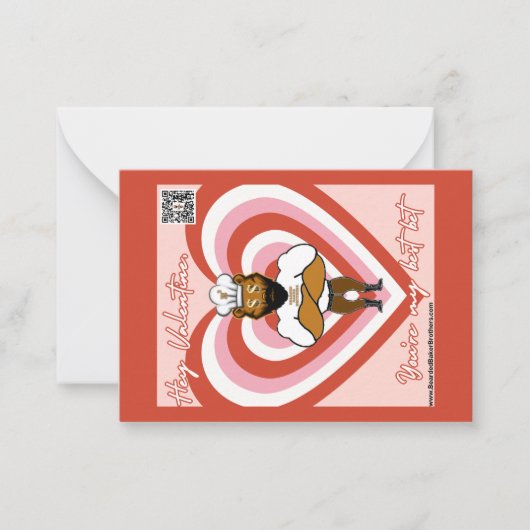 Valentijnsdag Kaart #5 Notitiekaartje (Voorkant)