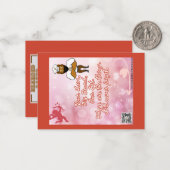 Valentijnsdag Kaart #6 Notitiekaartje (Voorkant / Achterkant in situ)