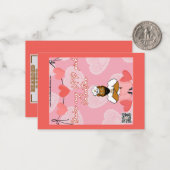 Valentijnsdag Kaart #7 Notitiekaartje (Voorkant / Achterkant in situ)