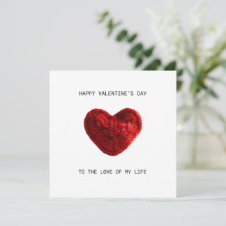 VALENTIJNSDAG KAART aan de liefde van mijn leven