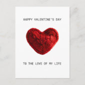 VALENTIJNSDAG KAART aan de liefde van mijn leven (Voorkant)