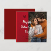 Valentijnsdag-kaart Aankondiging (Voorkant / Achterkant)