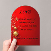 Valentijnsdag-kaart Acryl Uitnodigingen (Insitu (Draagbaar))