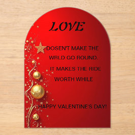 Valentijnsdag-kaart Acryl Uitnodigingen