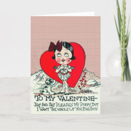 Valentijnsdag-kaart Bedankkaart